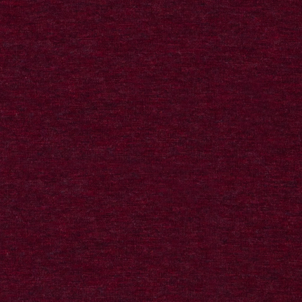 Ткань Gamma Полотно трикотажное Джерси ФАСОВКА 201.0498.1/345A 48.5% полиэстер, 46.5% хлопок, 5% лайкра 100 х 175 см №343 бордо меланж