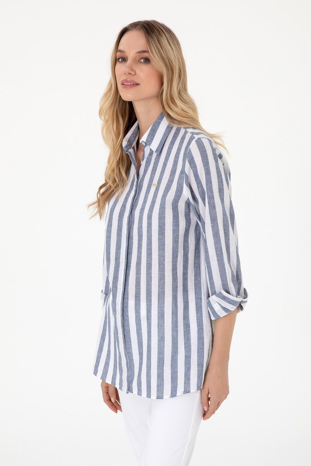 Kad_n Lacivert _izgili Uzun Kollu G_mlek Sepette S_rpriz _ndirim - U.s. polo assn фото 3