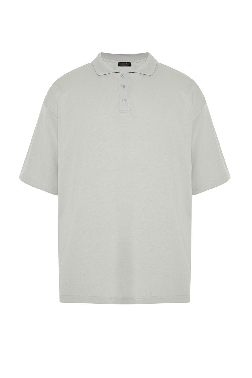 Tas Basic Oversize/Genis Kesim Tok Kumas Polo Yaka T-Shirt TMNSS24PO00012 - Trendyolmilla фото 7