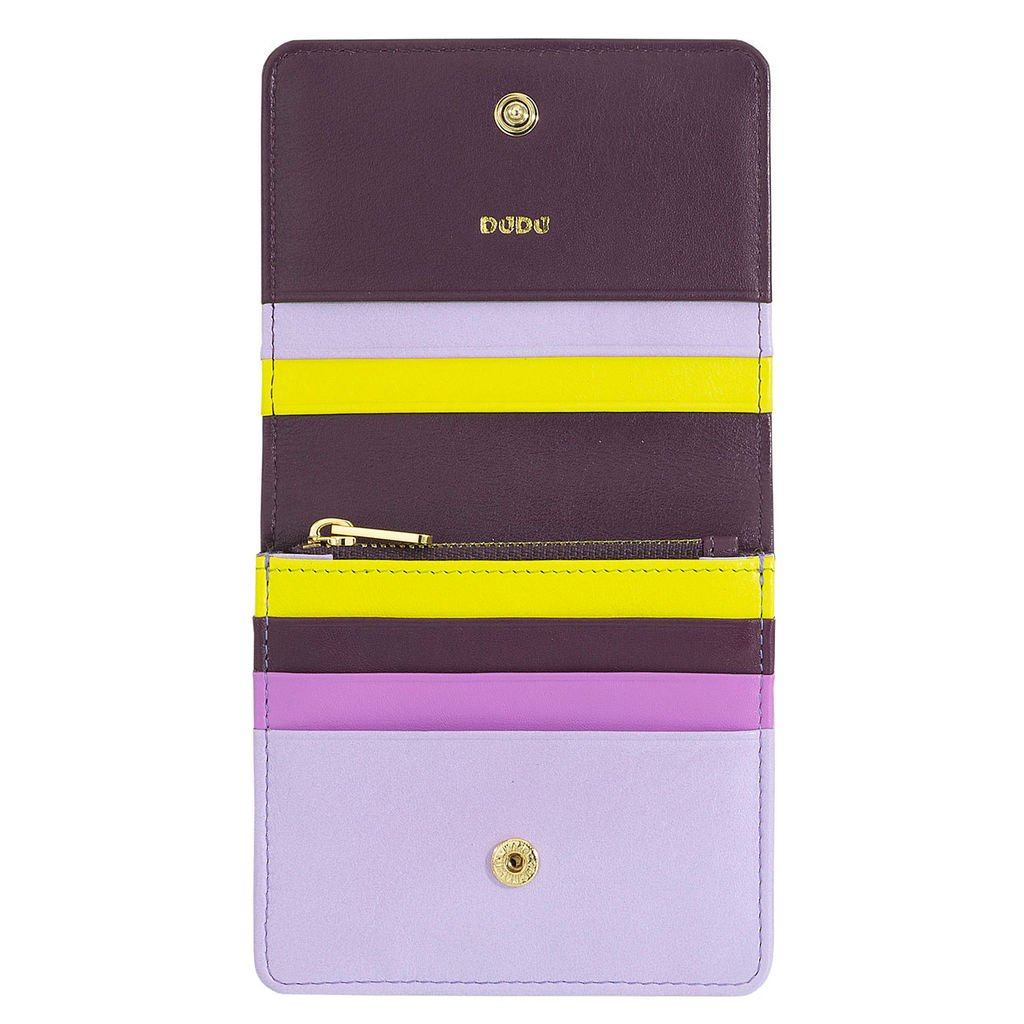 Итальянский кожаный кошелек DuDu серии Flores | темно-фиолетовый - Dudubags фото 3