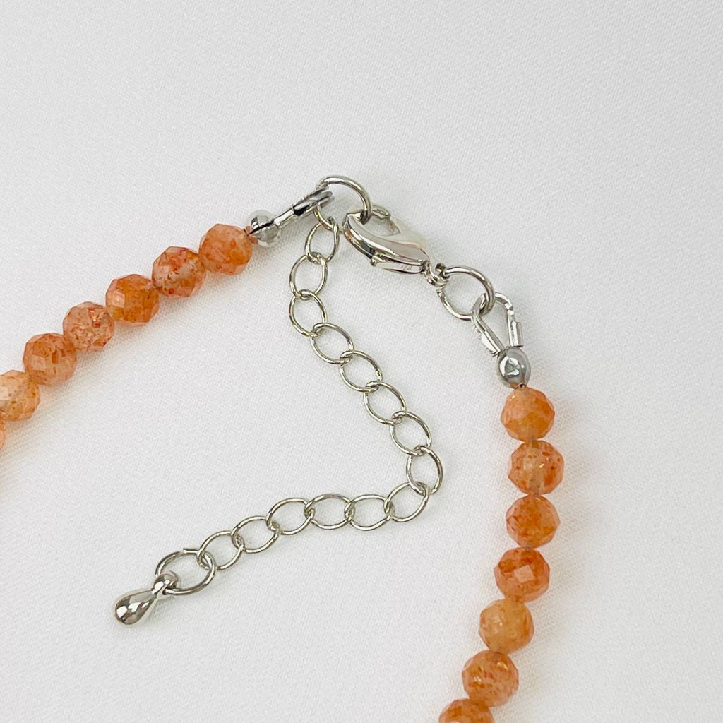 Браслет из Солнечного камня огранка 19 см +