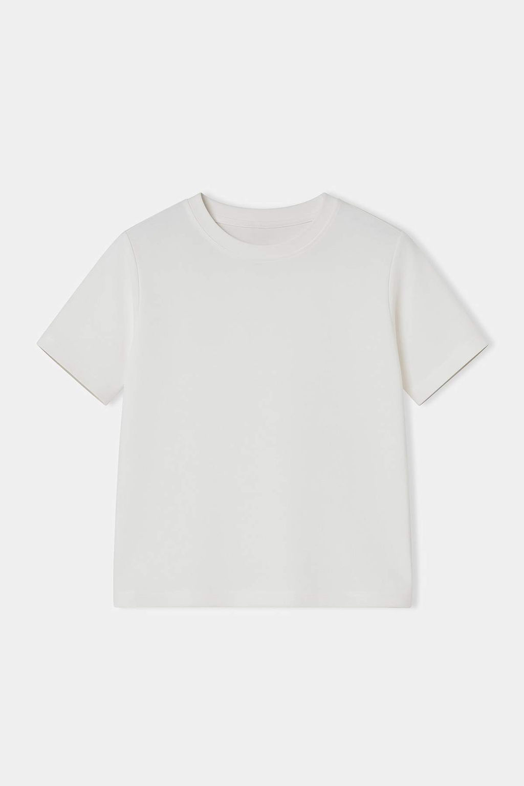 Bordo Duz Regular Bisiklet Yaka Standart Kol K?sa Interlok Orme T-Shirt TWOSS26TS00064 - Trendyolmilla фото 3