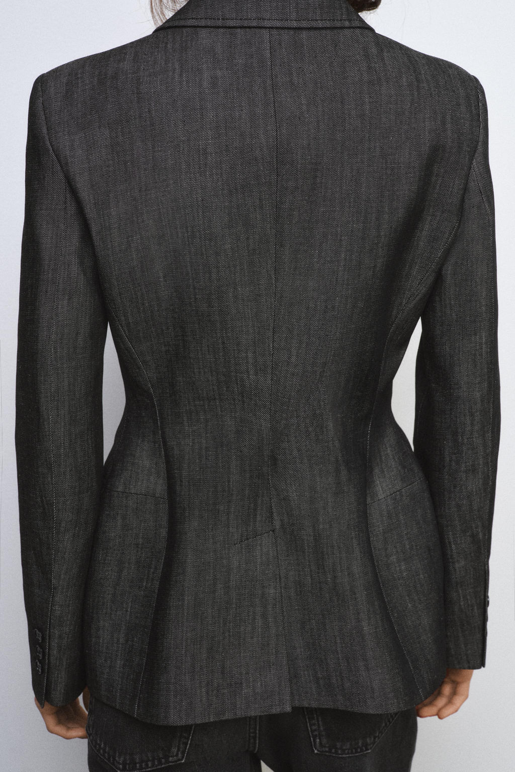 ZW COLLECTION DENIM BLAZER - Zara фото 4