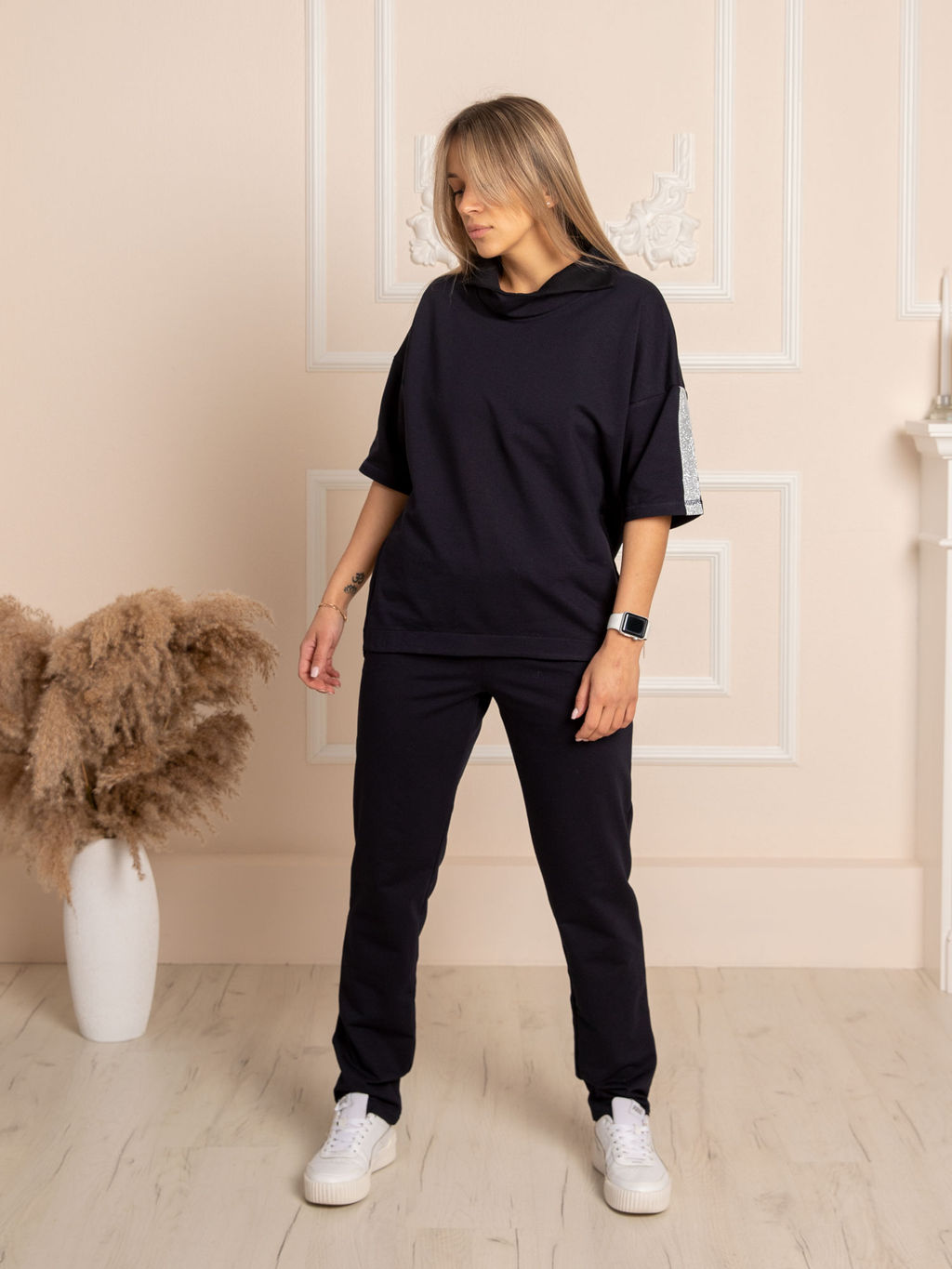 Женский Спортивный костюм ЛЕЙЛА тем-синий от Спортсоло