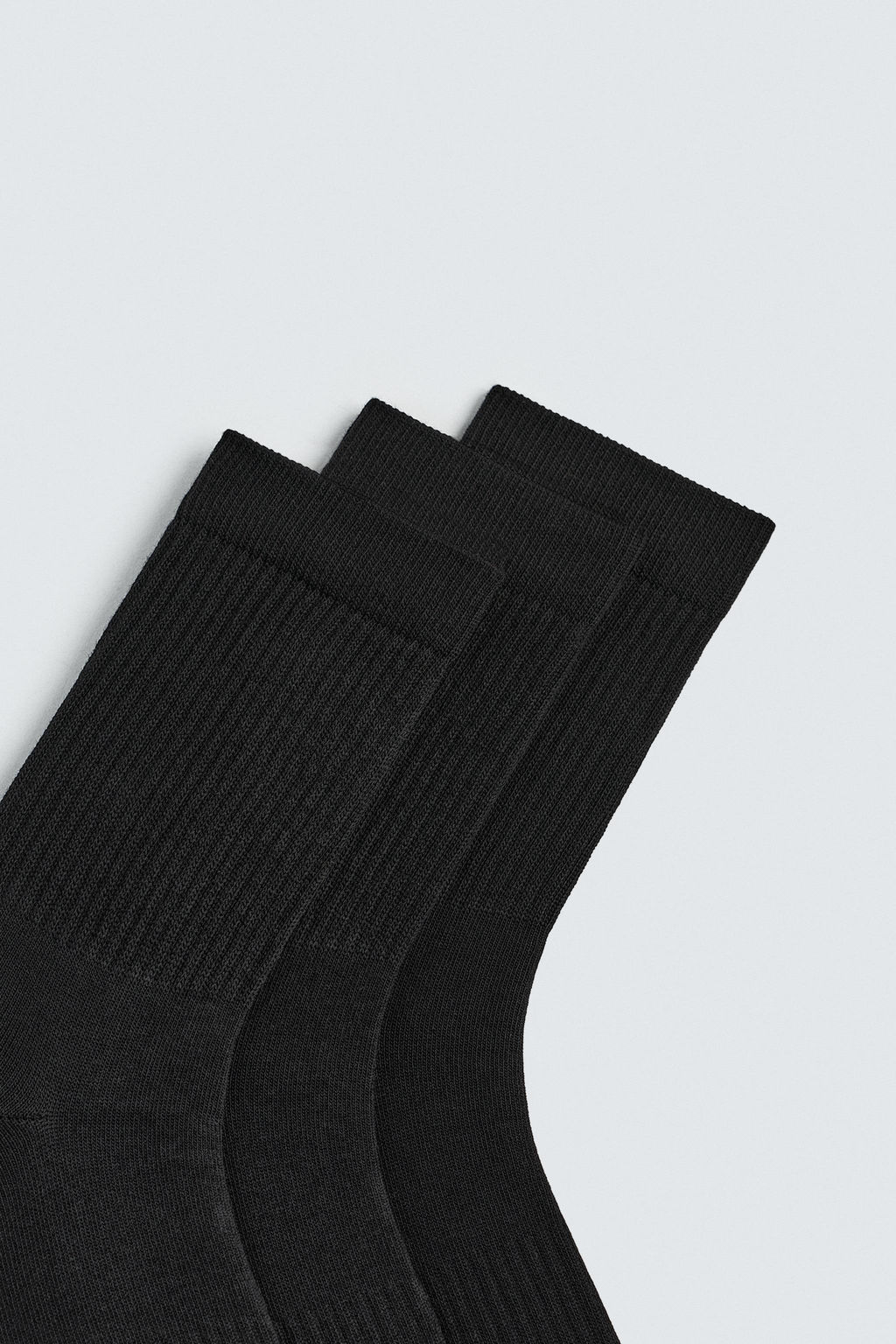 CALCETINES RIB B?SICO PACK 3 / Negro - Zara фото 3