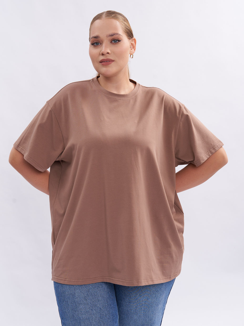 Футболка из хлопка FU21002BRW19 - Артесса фото 5