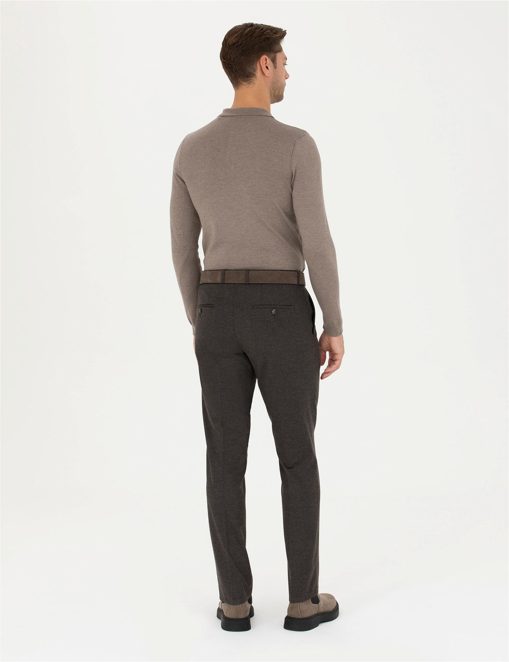 Kahverengi Slim Fit Kuma_ Pantolon - Pierre cardin фото 4