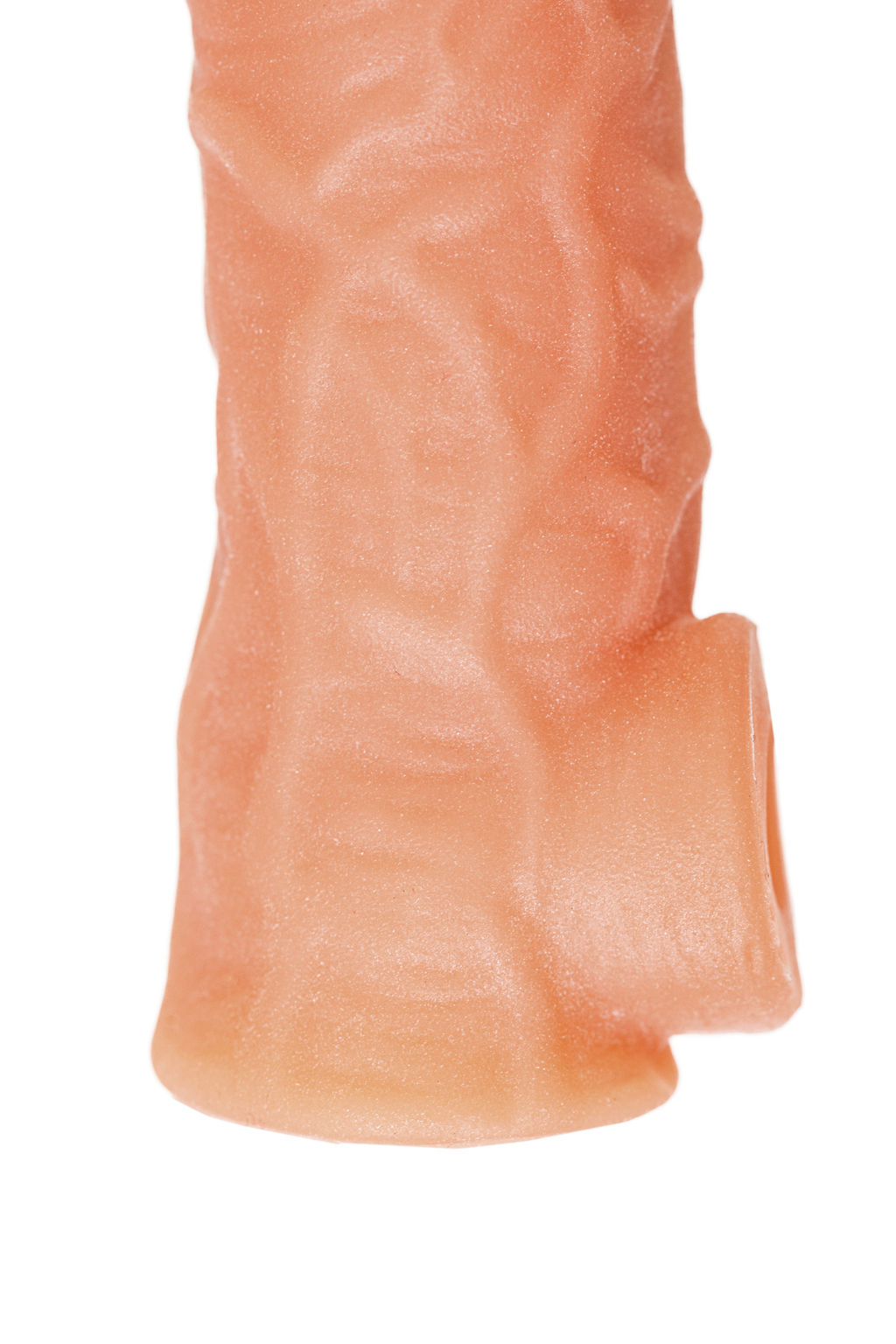 Насадка KOKOS реалистичная с дополнительной стимуляцией, TPE, телесная, 10 см  фото 8