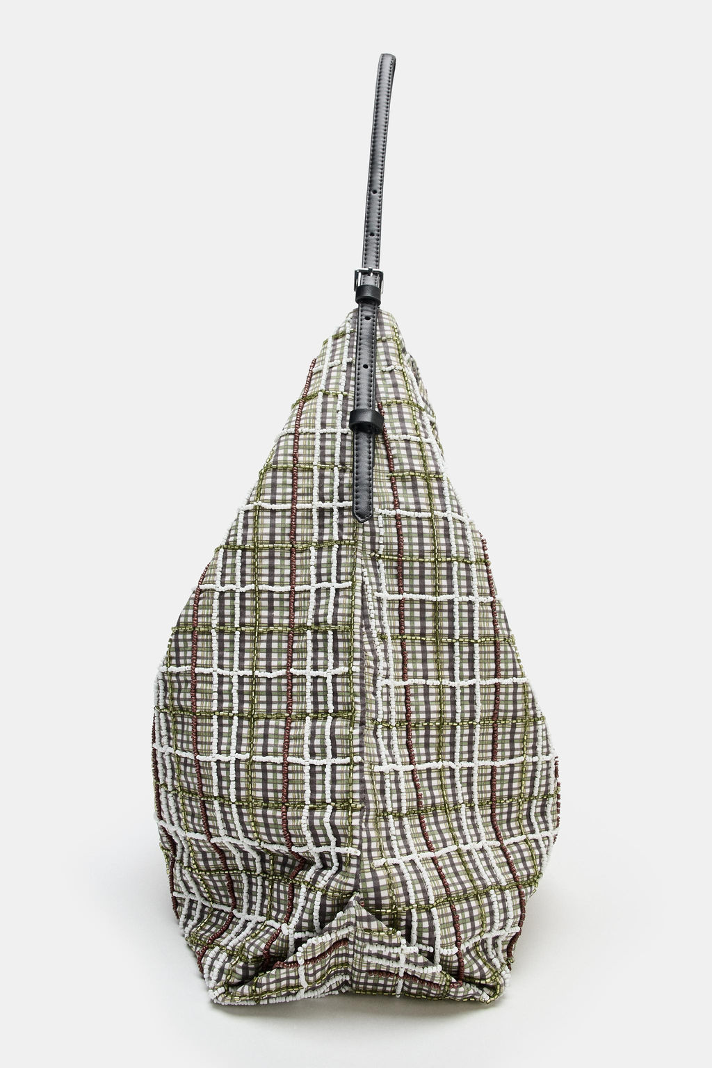 BOLSO SHOPPER APLIQUES BRILLOS / Verde - Zara фото 5