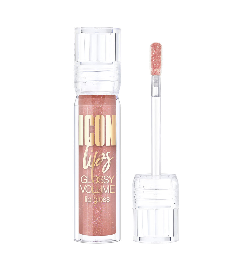 LuxVisage Блеск для губ с эффектом объема тон 505 ICON lips glossy volume Ice Beige 3,4г