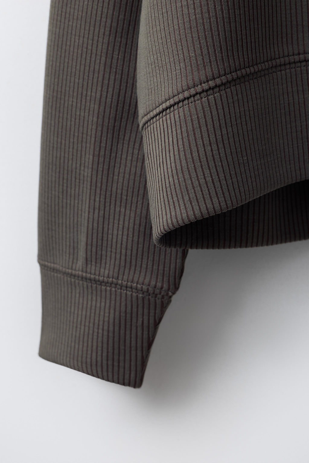 RIBBED BOMBER JACKET WITH MODAL - Zara фото 11