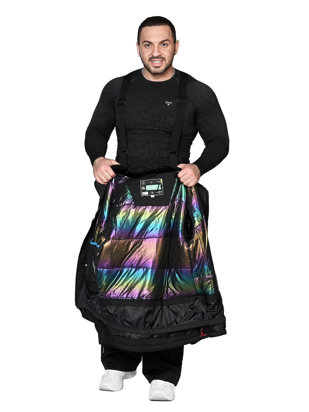 Костюм A-89103 Светло-серый - Snow headquarter фото 57