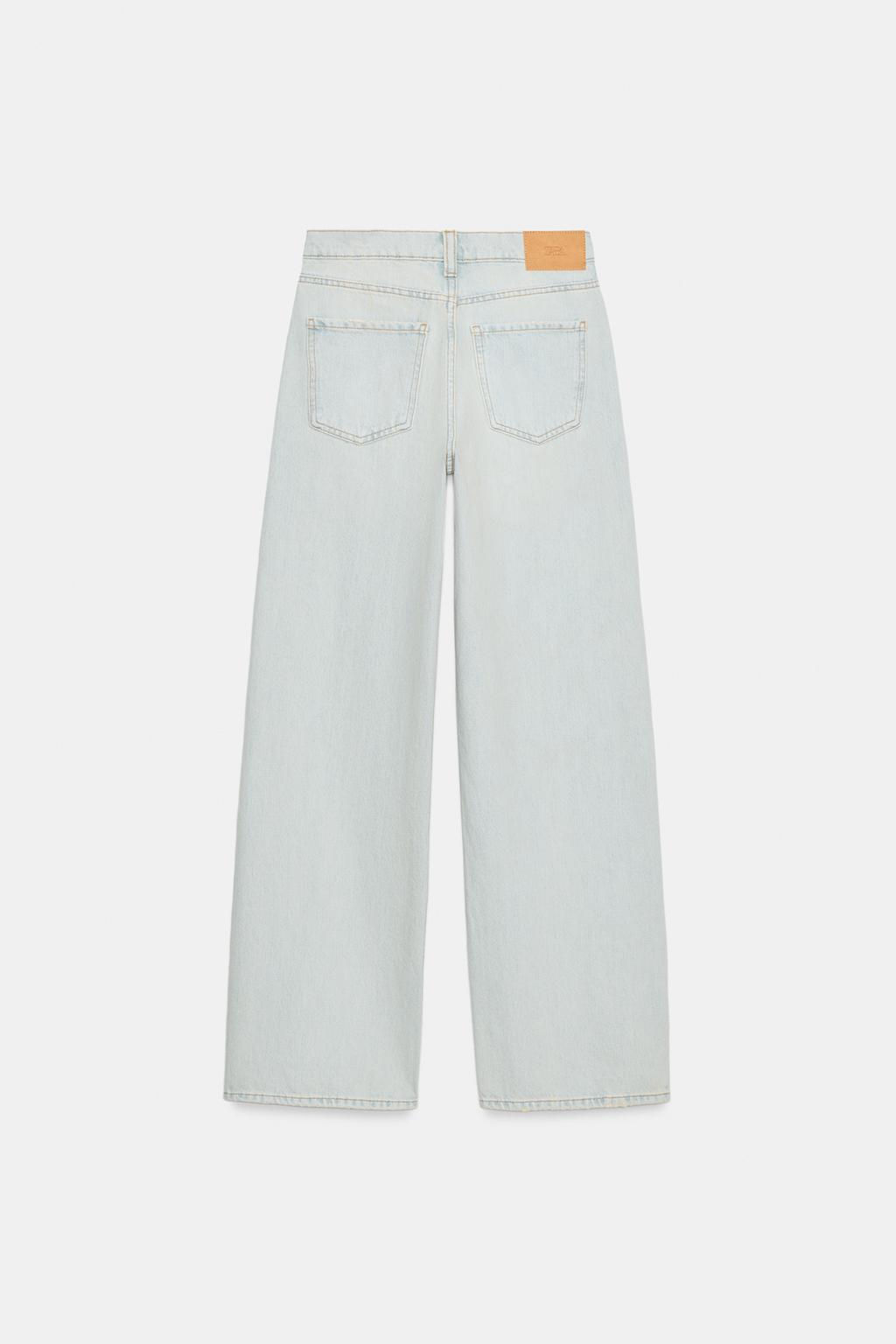 Z1975 RIPPED STRAIGHT MID-WAIST JEANS - Zara фото 8
