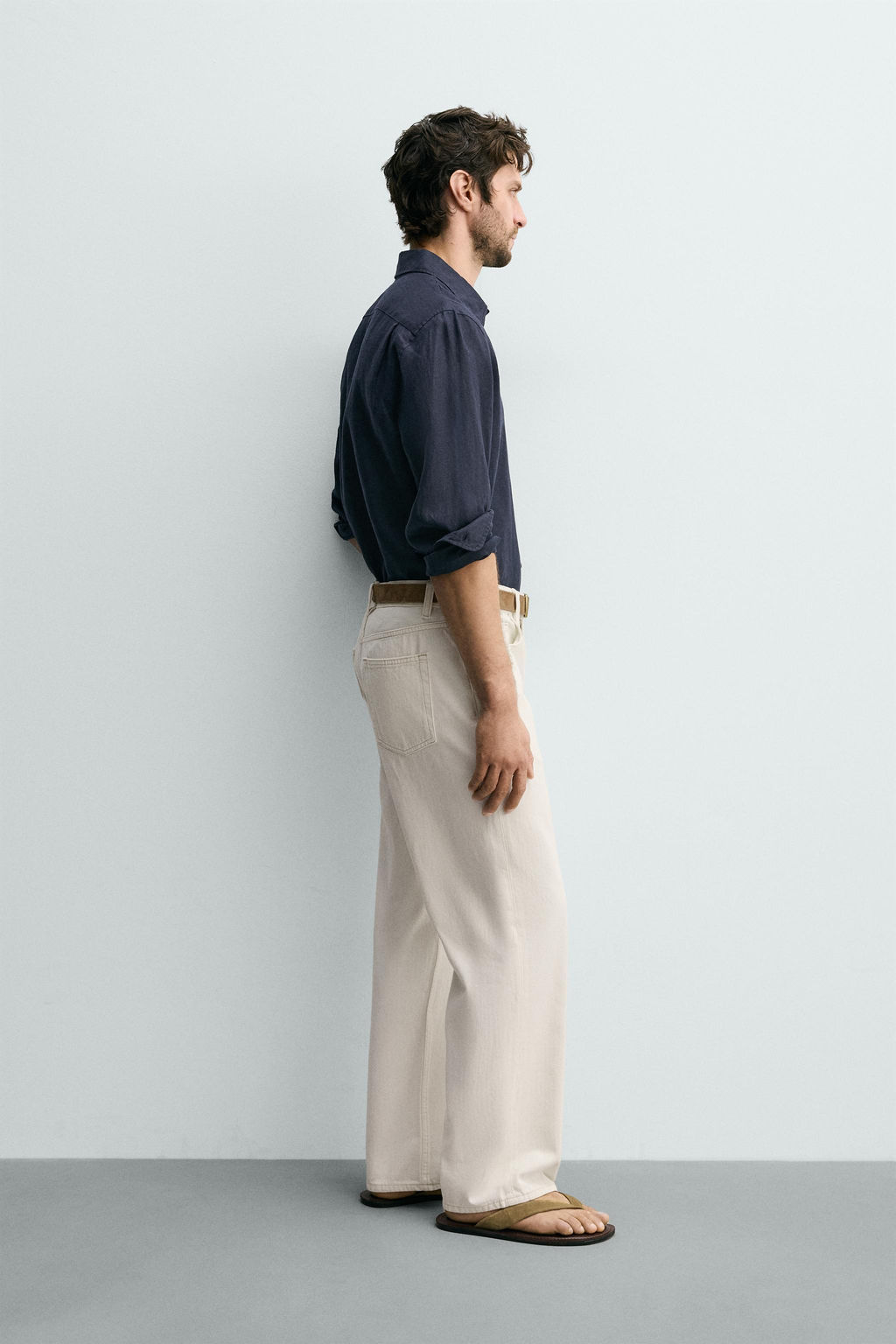 JEANS STRAIGHT FIT / Blanco roto