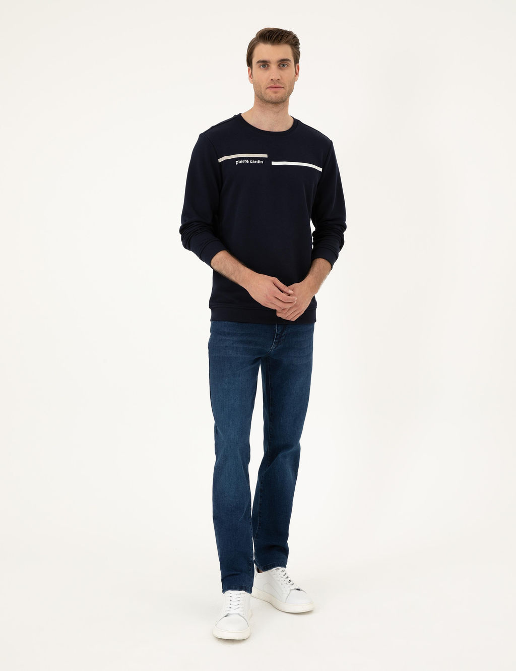 Lacivert Regular Fit Sweatshirt - Pierre cardin фото 4