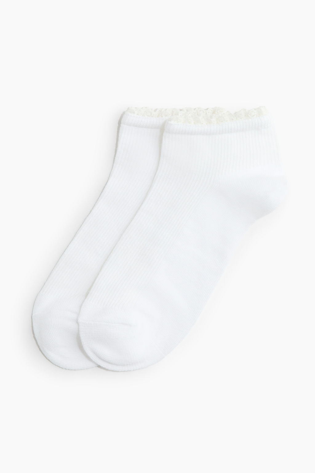 Pack de 2 calcetines sin ca?a ribeteados en encaje - H&m фото 2