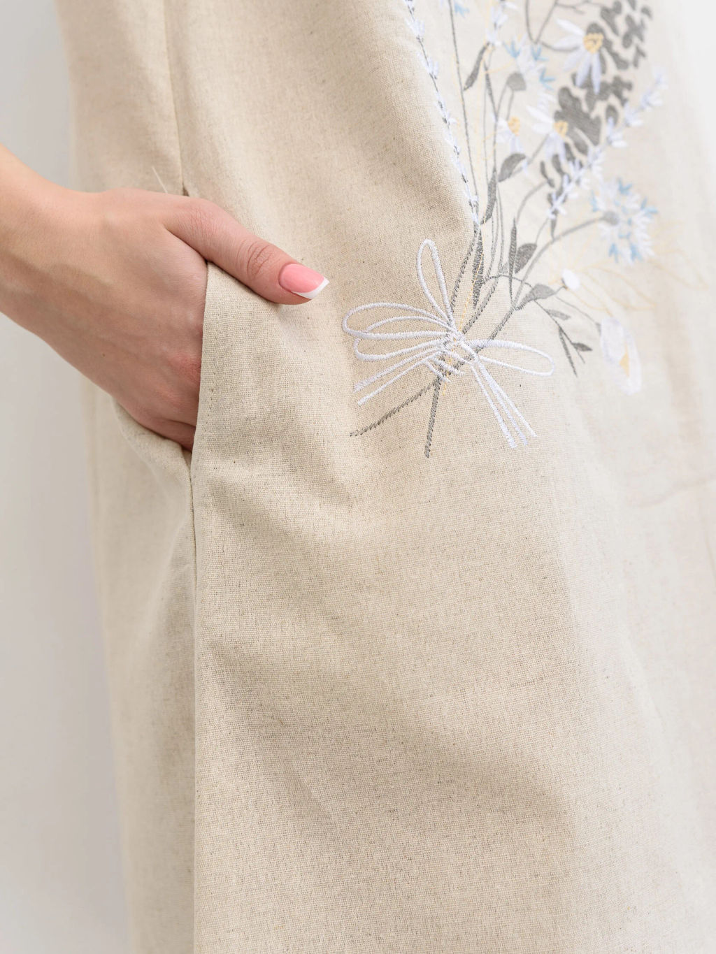 ЛЕН с ХЛОПКОМ  Сарафан платье  Льняное лето - Оптима фото 3