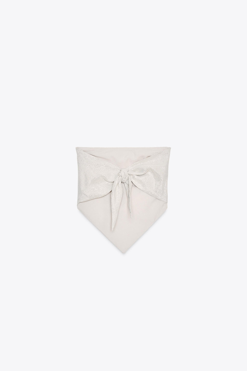 METALLIC THREAD HALTER TOP - Zara фото 11