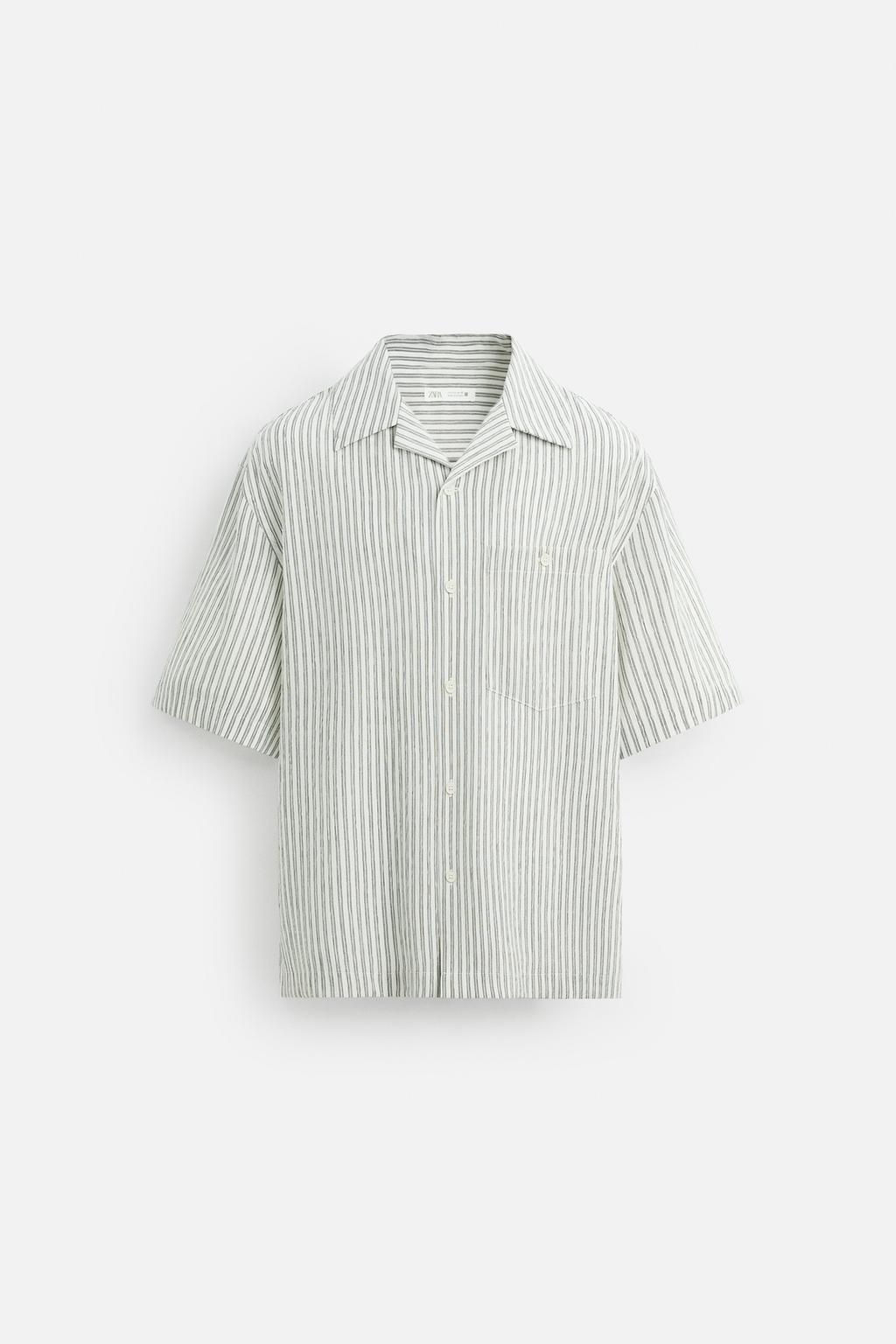 CREASED JACQUARD SHIRT - Zara фото 8
