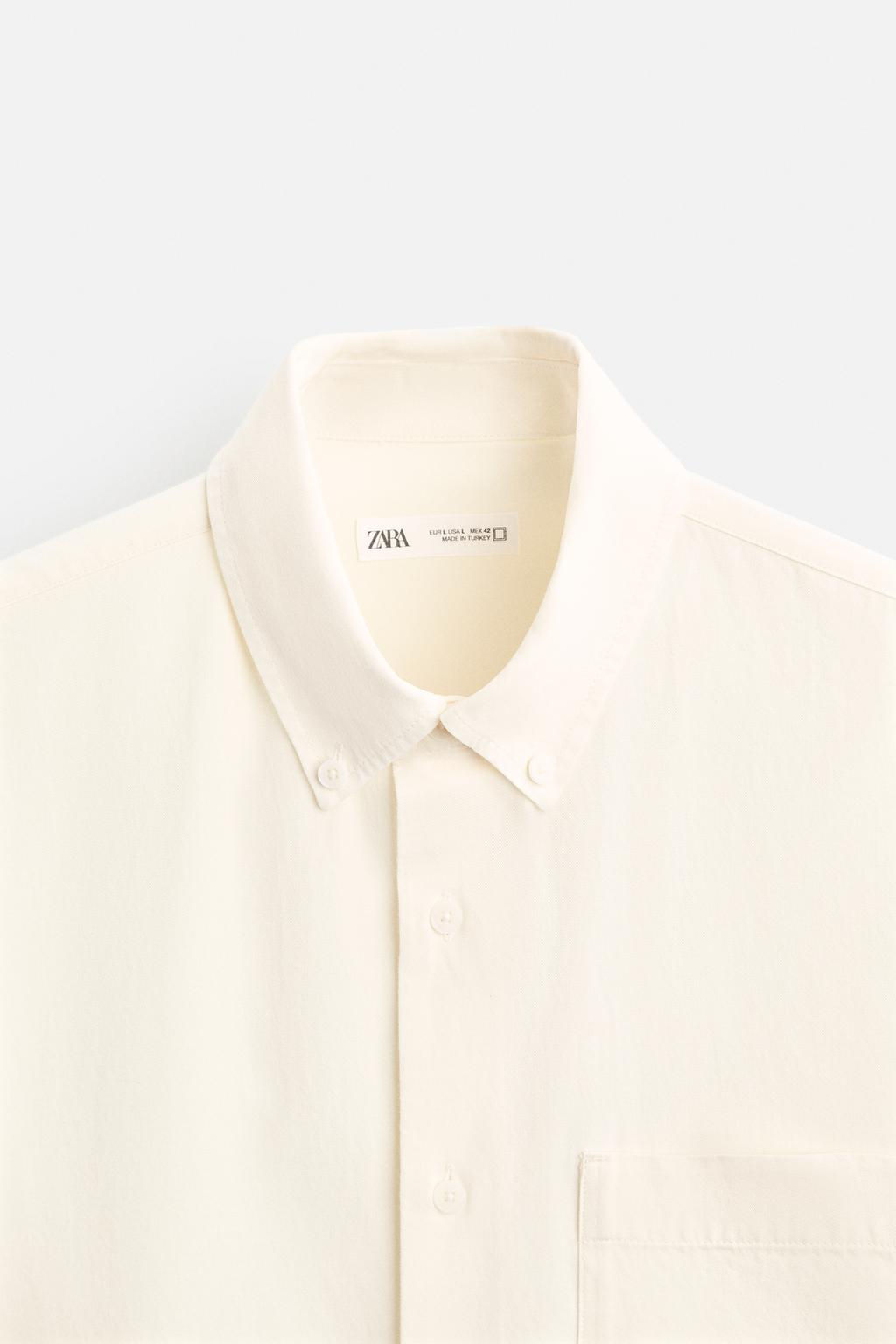 LYOCELL - COTTON SHIRT - Zara фото 16