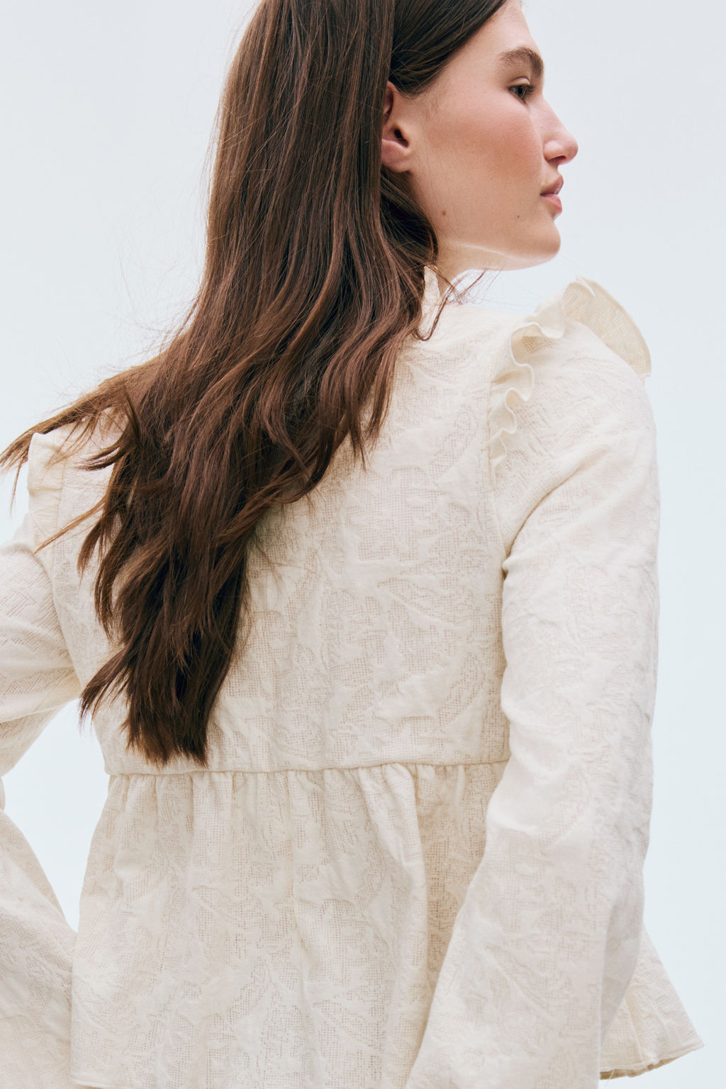Blusa en punto jacquard - H&m фото 6