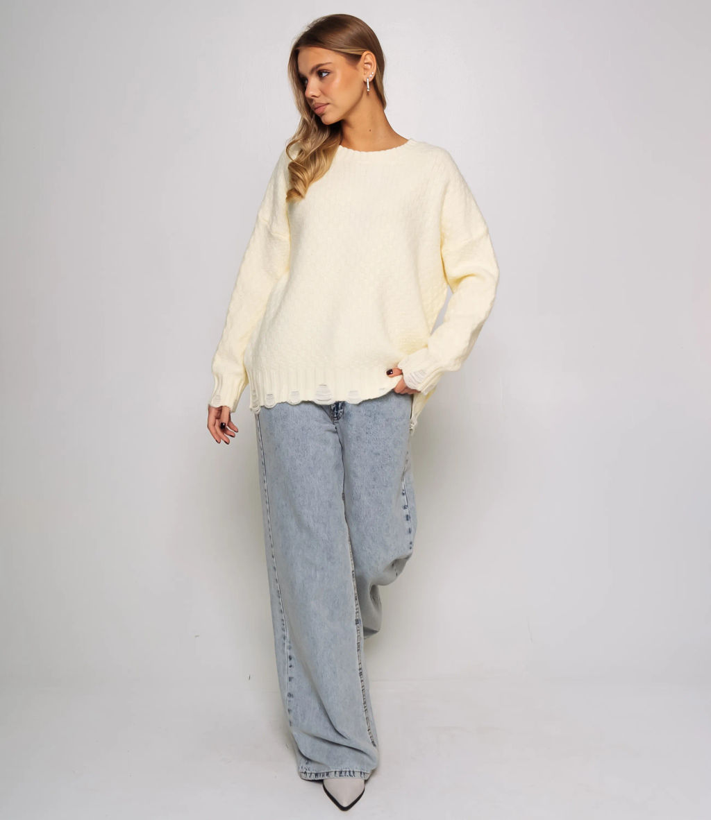 Джемпер #КТ6138 (1), кремовый - Dommod фото 4