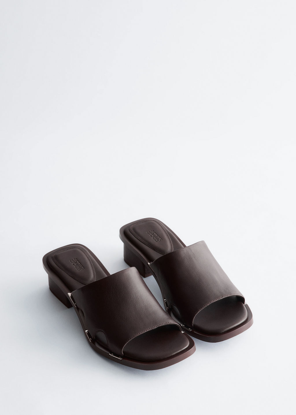 Sandalias de piel con tac?n ancho - H&m фото 4