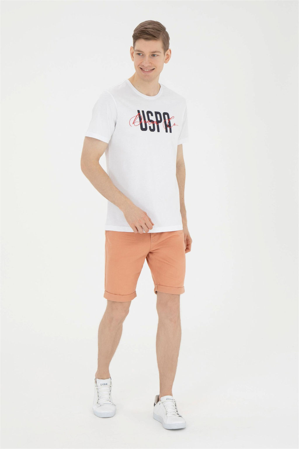 Мужская белая футболка - U.s. polo assn фото 4