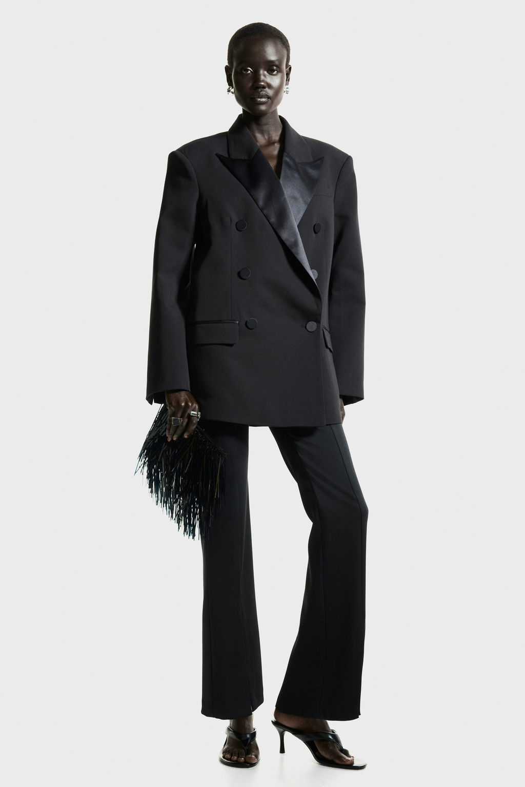 Pantal?n bootcut de sat?n - H&m фото 3
