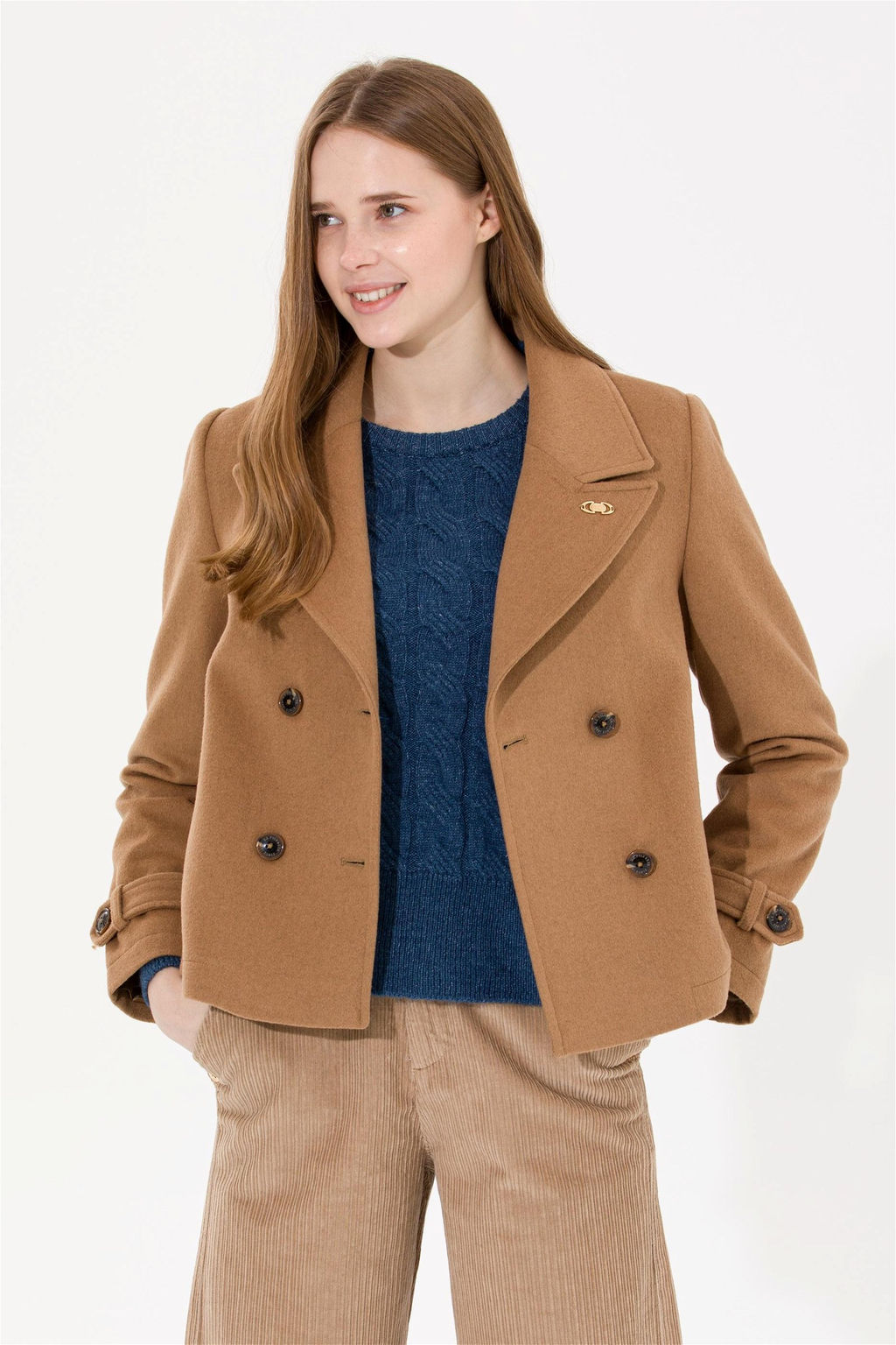 U. S. Polo Assn Женское пальто цвета верблюжьей шерсти - U.s. polo assn фото 11