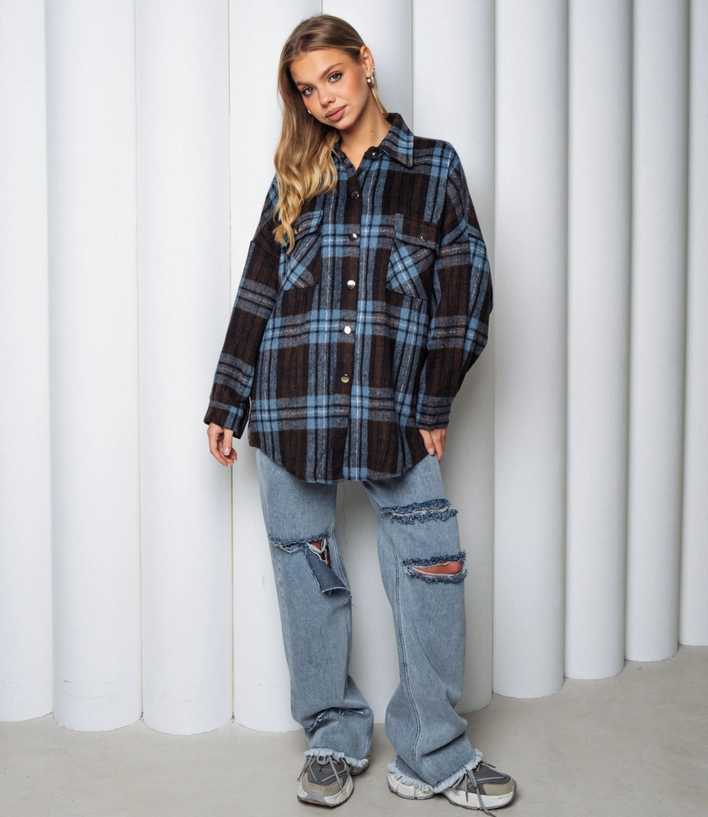 Рубашка #КТ25552, синий - Dommod фото 4