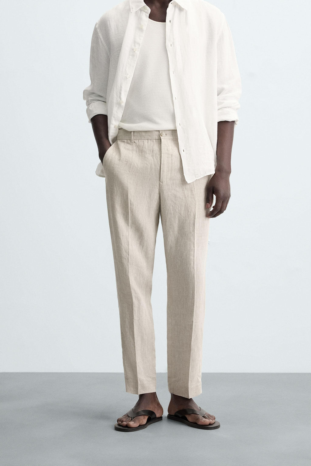 100% LINEN TROUSERS - Zara фото 2