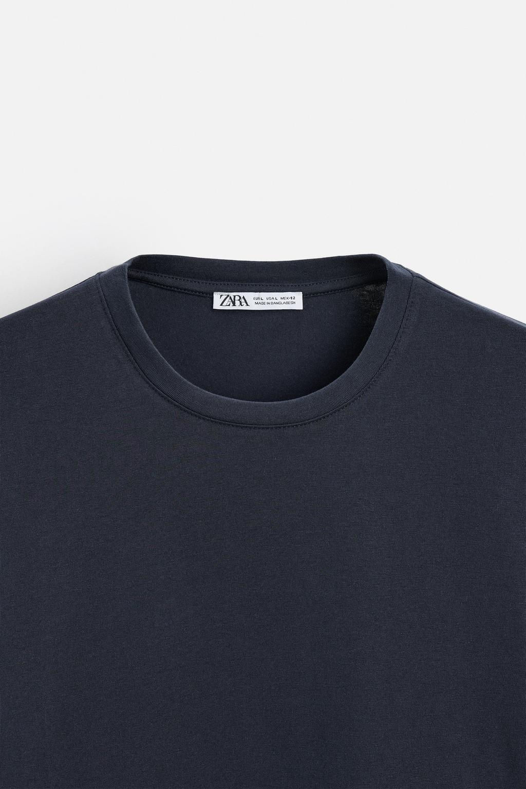 BASIC SLIM FIT T-SHIRT - Zara фото 24