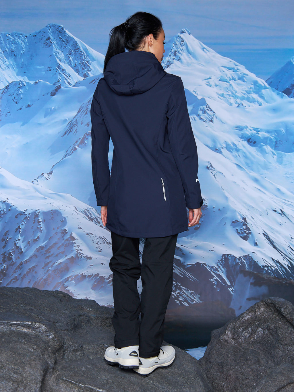 Женская парка виндстопер софтшелл на флисе Azimuth Стихия Неба 124/22956_701 Темно-Синий  фото 23