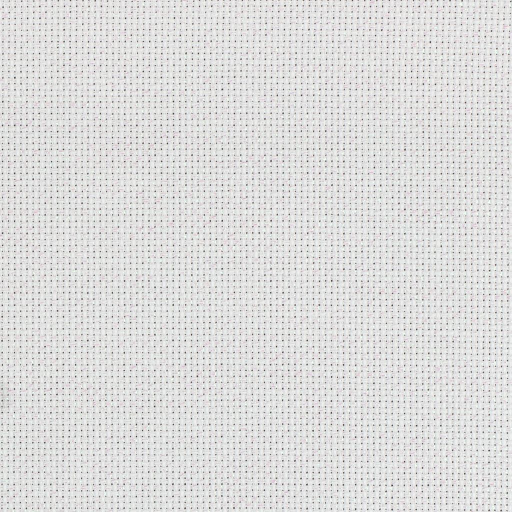 Канва K04L Gamma Aida №14 ФАСОВКА 92% хлопок, 8% терилен 150 x 100 см  2 см белый с перламутровым люрексом