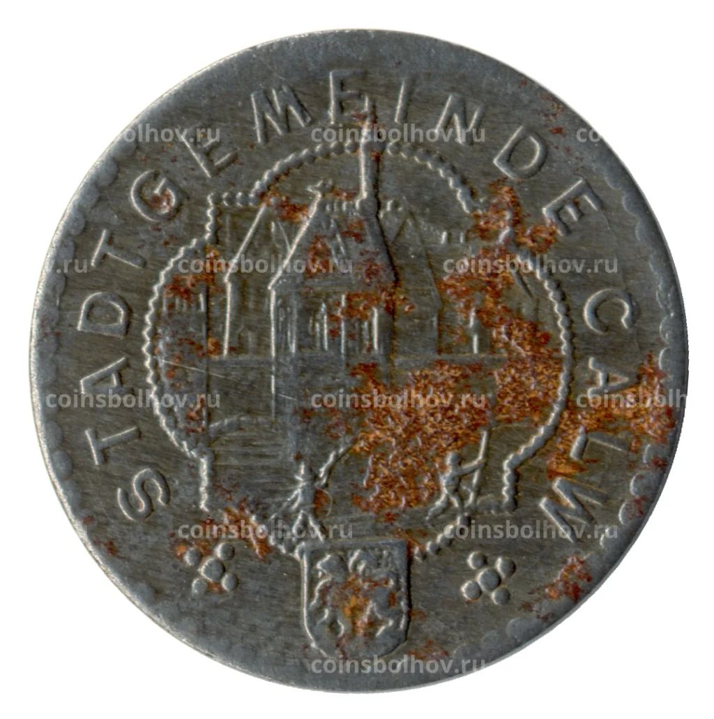 10 пфеннигов 1918 года Германия  Нотгельд (Кальв)