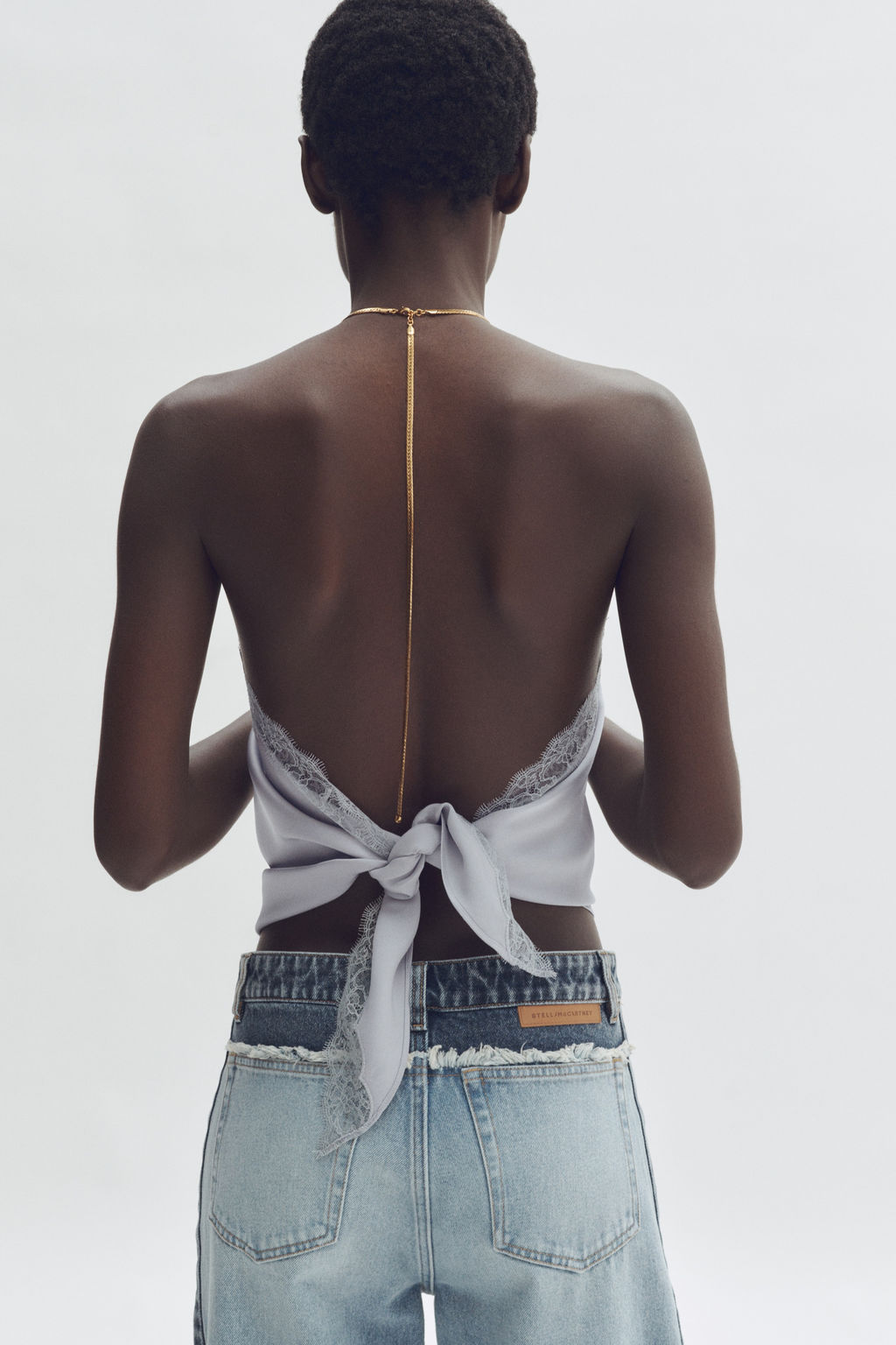 Top halter con ribete de encaje - H&m фото 2