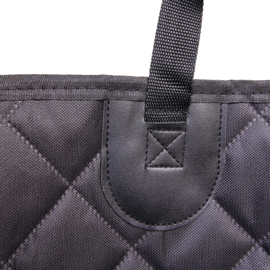 Автогамак для перевозки животных "Место Бро", цвет черный, влагозащ. ткань, ремень для крепл. к ошейнику, 133*140см