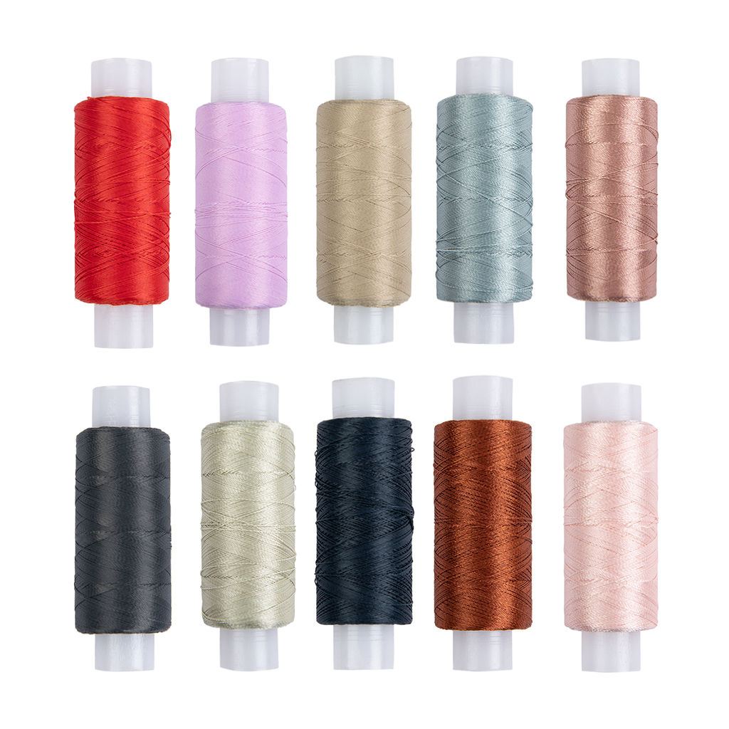 Нитки 33Л 100% полиэфир ассорти 200 м 10 шт