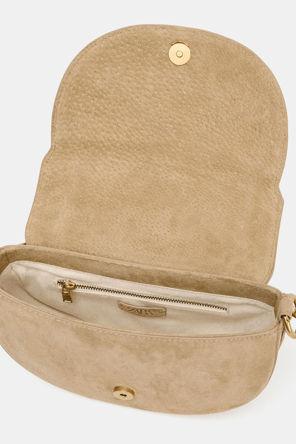 LEATHER SPLIT SUEDE CROSSBODY BAG