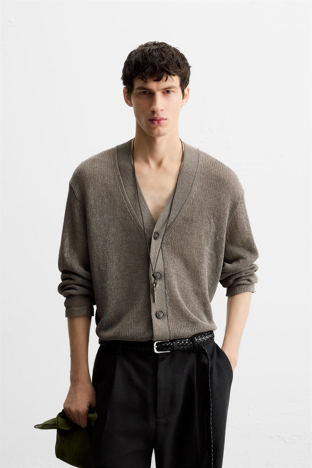 OPEN-KNIT TEXTURED CARDIGAN - Zara фото 2