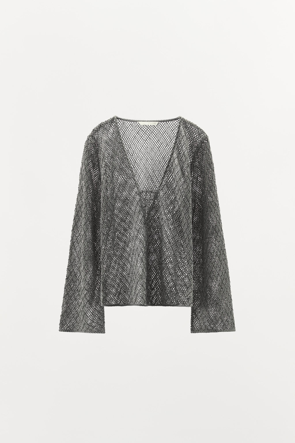 BEADED CROCHET TOP - Zara фото 6