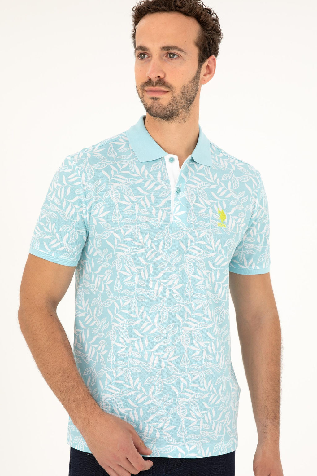 U. S. Polo Assn / Мужская мятная футболка - U.s. polo assn фото 3