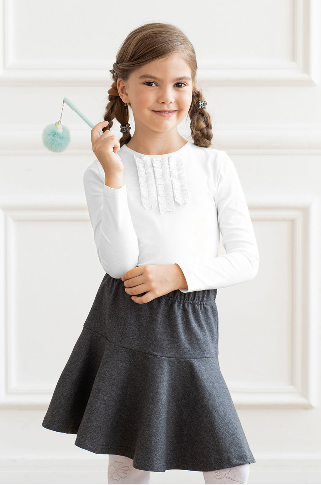 Джемпер детский белый Д-260 (158, 84)