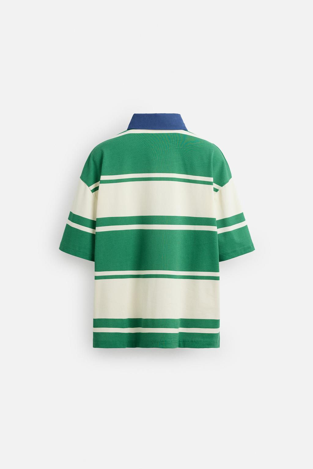 STRIPED TEXT POLO SHIRT - Zara фото 8