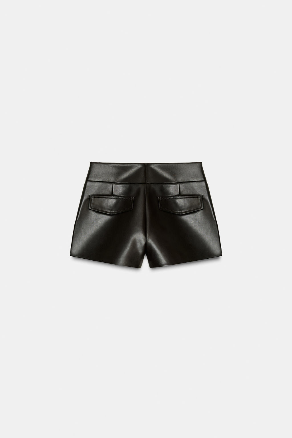 FAUX LEATHER MINI SHORTS - Zara фото 11