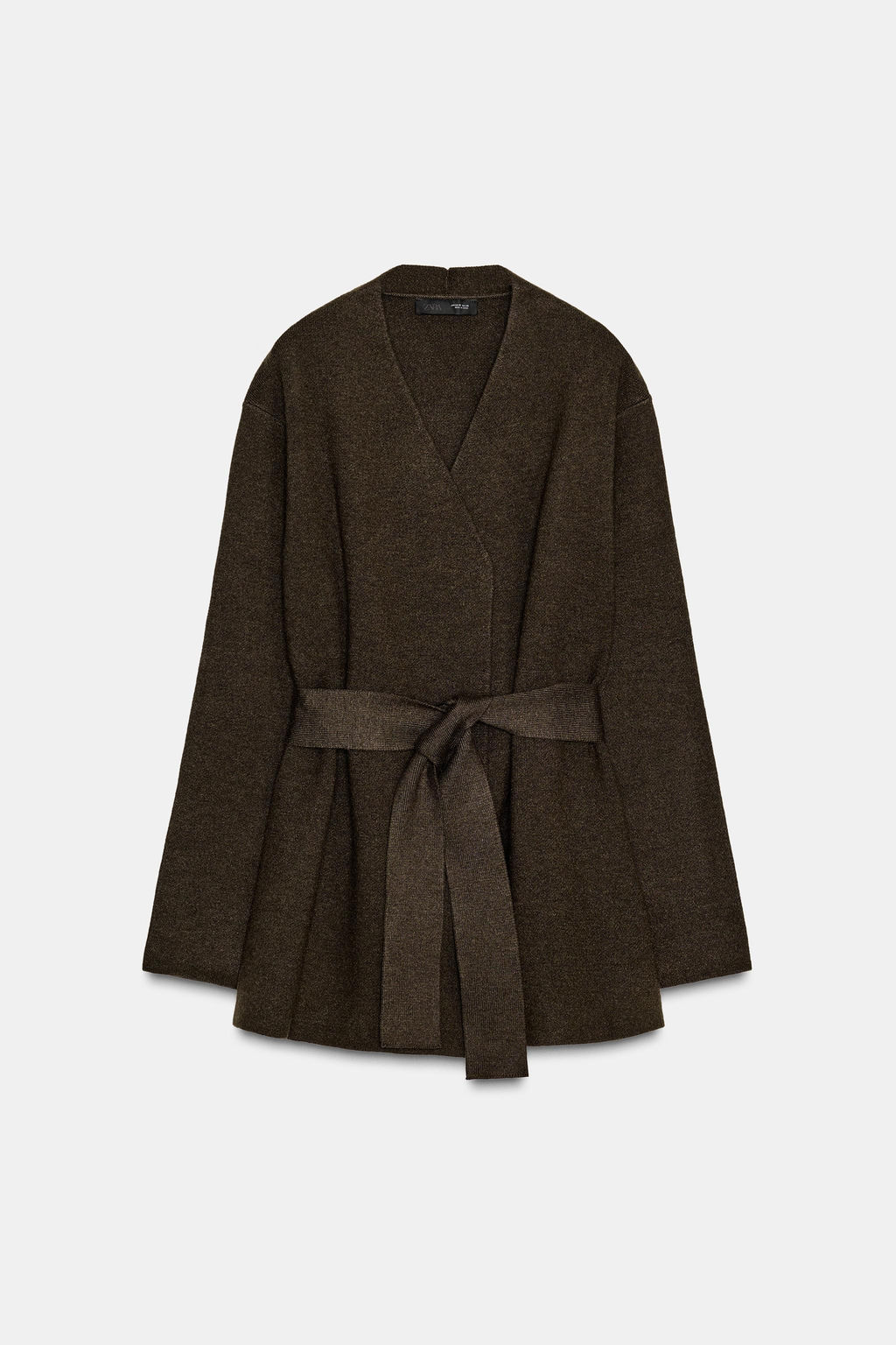 BELTED KNIT CARDIGAN - Zara фото 6