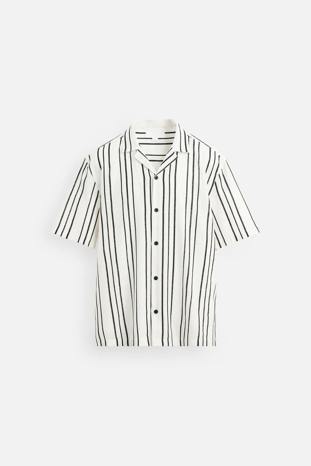 STRIPED FLOWING SHIRT - Zara фото 7
