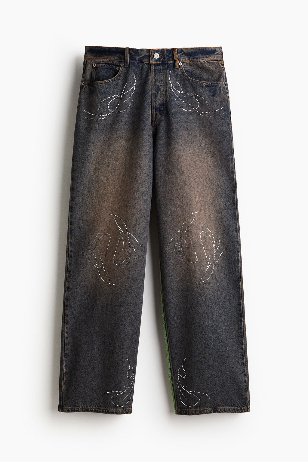 Loose Jeans con strass - H&m фото 15