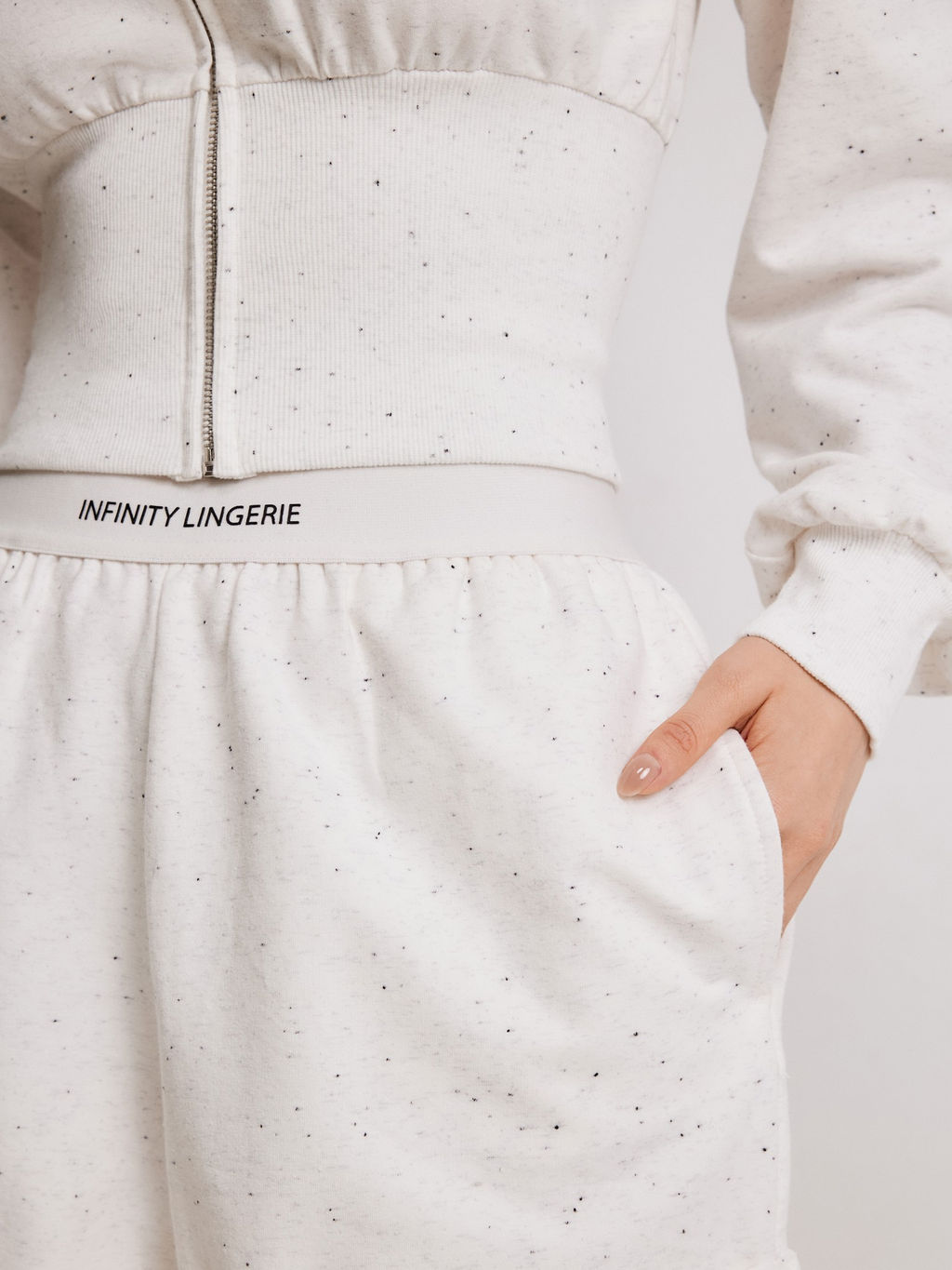 Infinity / Шорты жен. Beider белый меланж - Infinity Lingerie фото 4